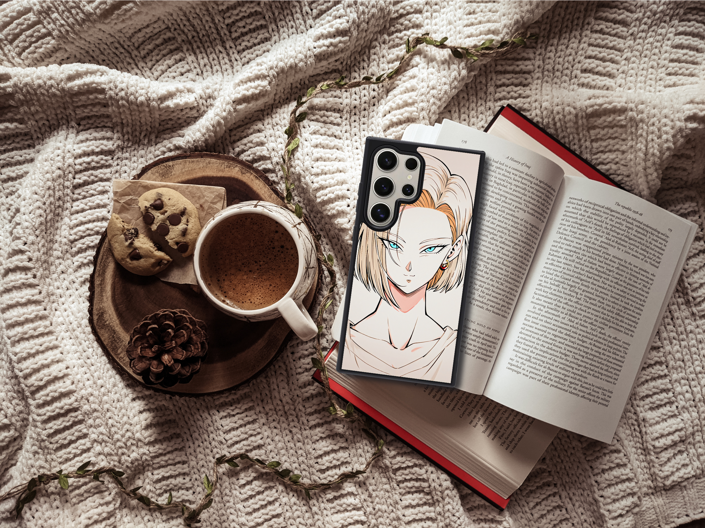 Blonde Cyber Warrior Anime Phone Case