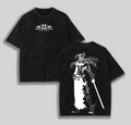 Retro Vintage Kurosaki Ichigo Hollow Bleach Anime Double Printed Washed T-Shirt
