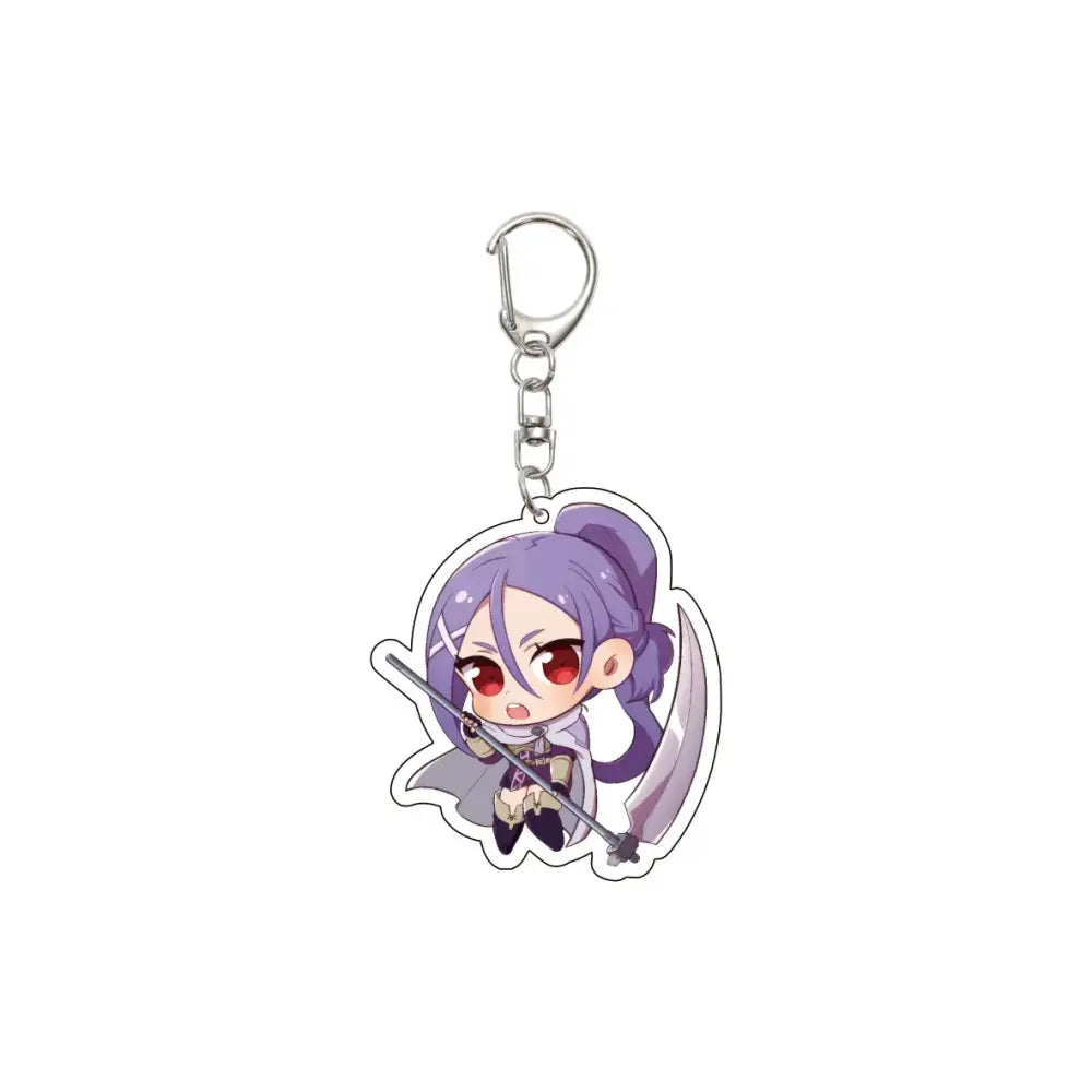 55MM Anime Sword Art Online Keychain Alice Synthesis Kirigaya Kazuto Yuuki Asuna Key Chain Acrylic Model Plate Christmas Gifts