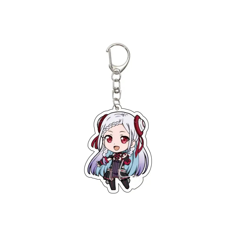 55MM Anime Sword Art Online Keychain Alice Synthesis Kirigaya Kazuto Yuuki Asuna Key Chain Acrylic Model Plate Christmas Gifts