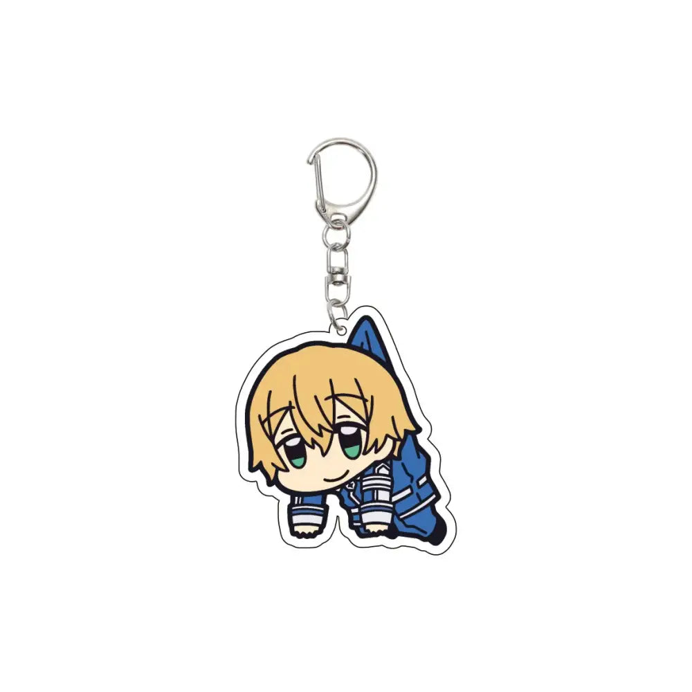 55MM Anime Sword Art Online Keychain Alice Synthesis Kirigaya Kazuto Yuuki Asuna Key Chain Acrylic Model Plate Christmas Gifts