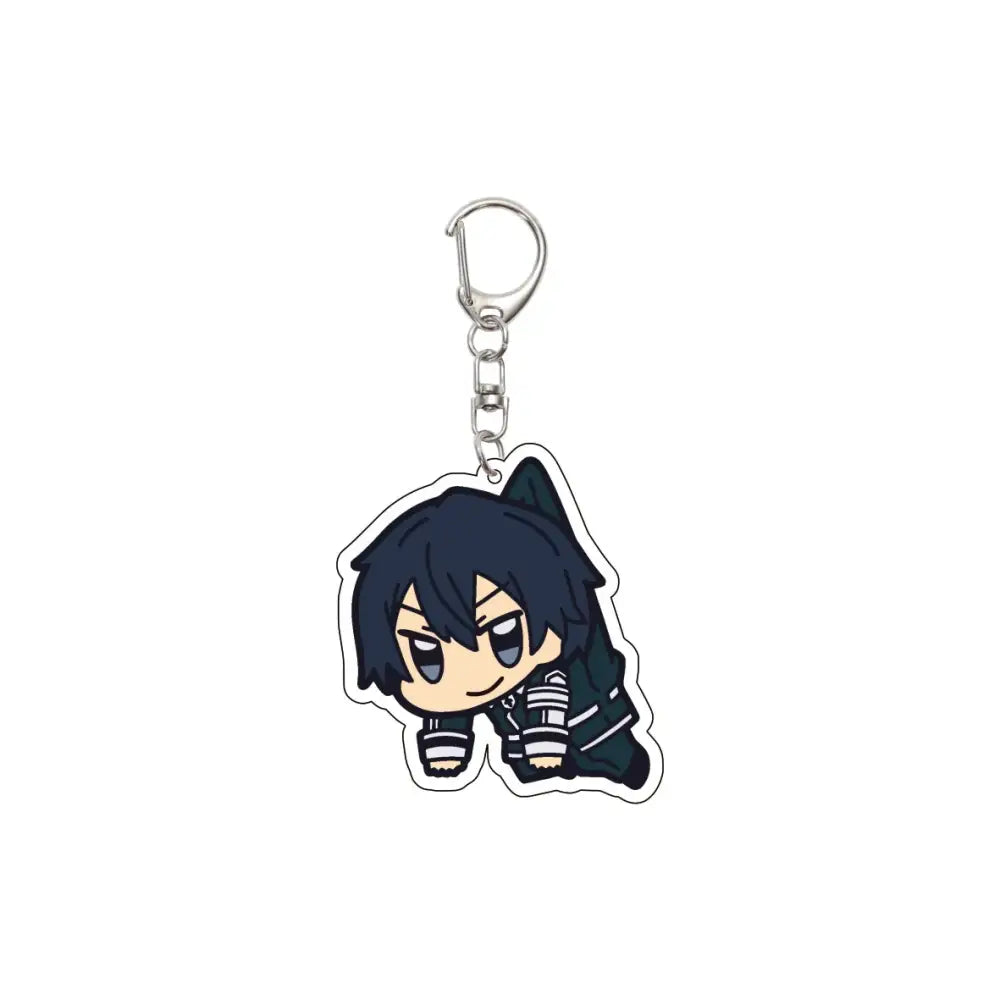 55MM Anime Sword Art Online Keychain Alice Synthesis Kirigaya Kazuto Yuuki Asuna Key Chain Acrylic Model Plate Christmas Gifts