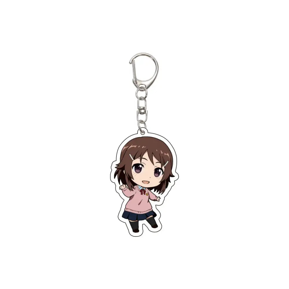 55MM Anime Sword Art Online Keychain Alice Synthesis Kirigaya Kazuto Yuuki Asuna Key Chain Acrylic Model Plate Christmas Gifts