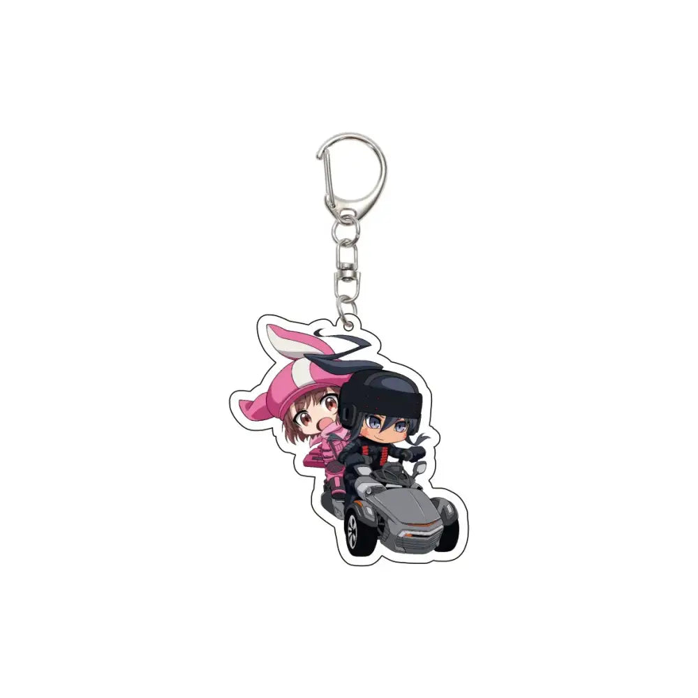 55MM Anime Sword Art Online Keychain Alice Synthesis Kirigaya Kazuto Yuuki Asuna Key Chain Acrylic Model Plate Christmas Gifts