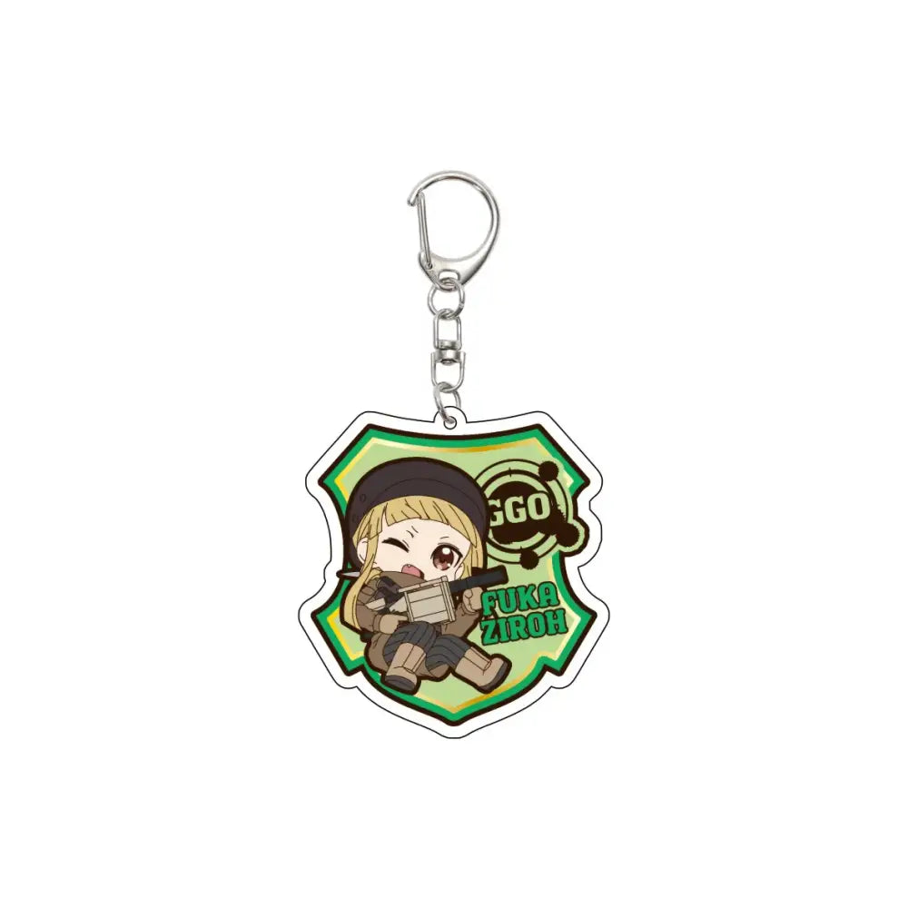 55MM Anime Sword Art Online Keychain Alice Synthesis Kirigaya Kazuto Yuuki Asuna Key Chain Acrylic Model Plate Christmas Gifts