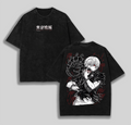 Retro Vintage Ken Kaneki Tokyoooo Ghoul Unisex Oversize Anime Manga Washed Heavy | 'TTT'