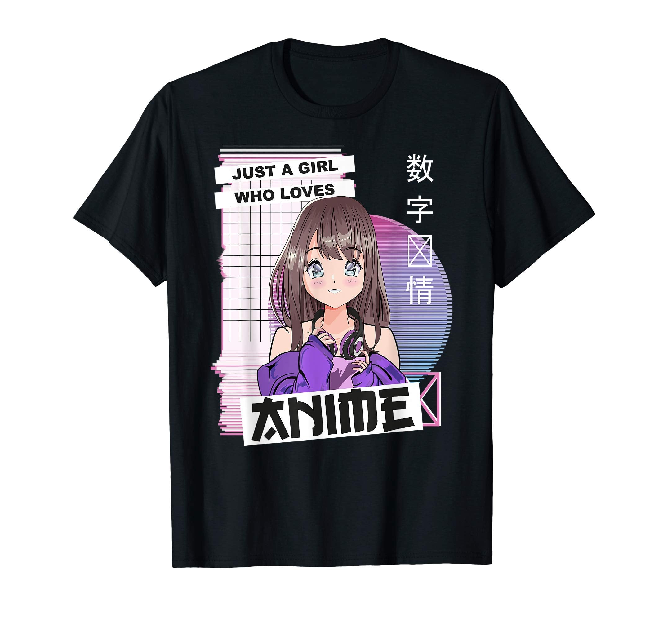 Japanese Kawaii Otaku Anime Vaporwave T-Shirt - Novelty Apparel for Adults