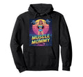 Anime Muscle Mommy Weightlifting Hoodie - Casual Everyday Wear for Adults