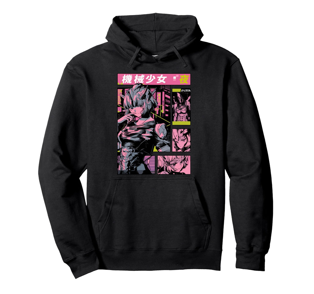 Cyberpunk Anime Dystopian Manga Hoodie - Fun Novelty Design Men Women