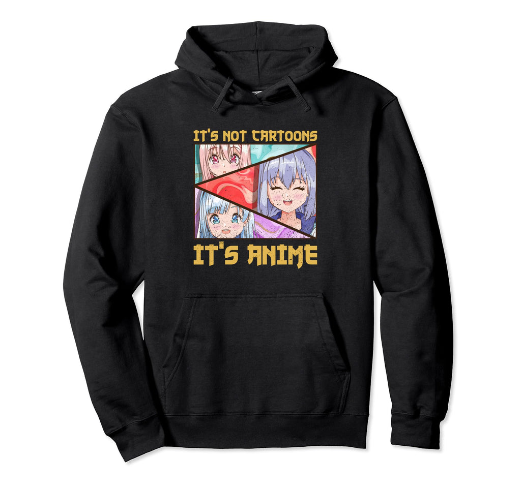 Mange Anime Lovers Its Not Cartoons Hoodie - Streetwear Style for Adults