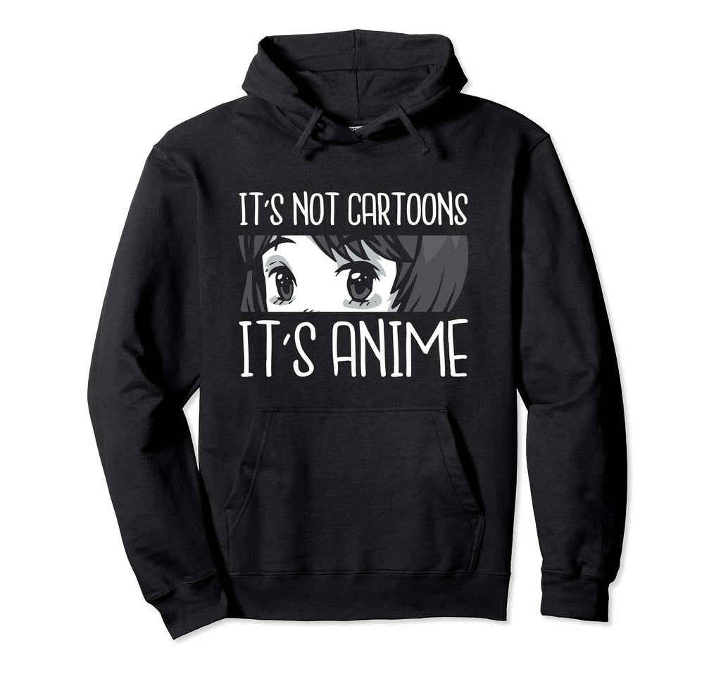 Its Not Cartoons Its Anime Japanese Manga Hoodie - Minimalist Print Unisex
