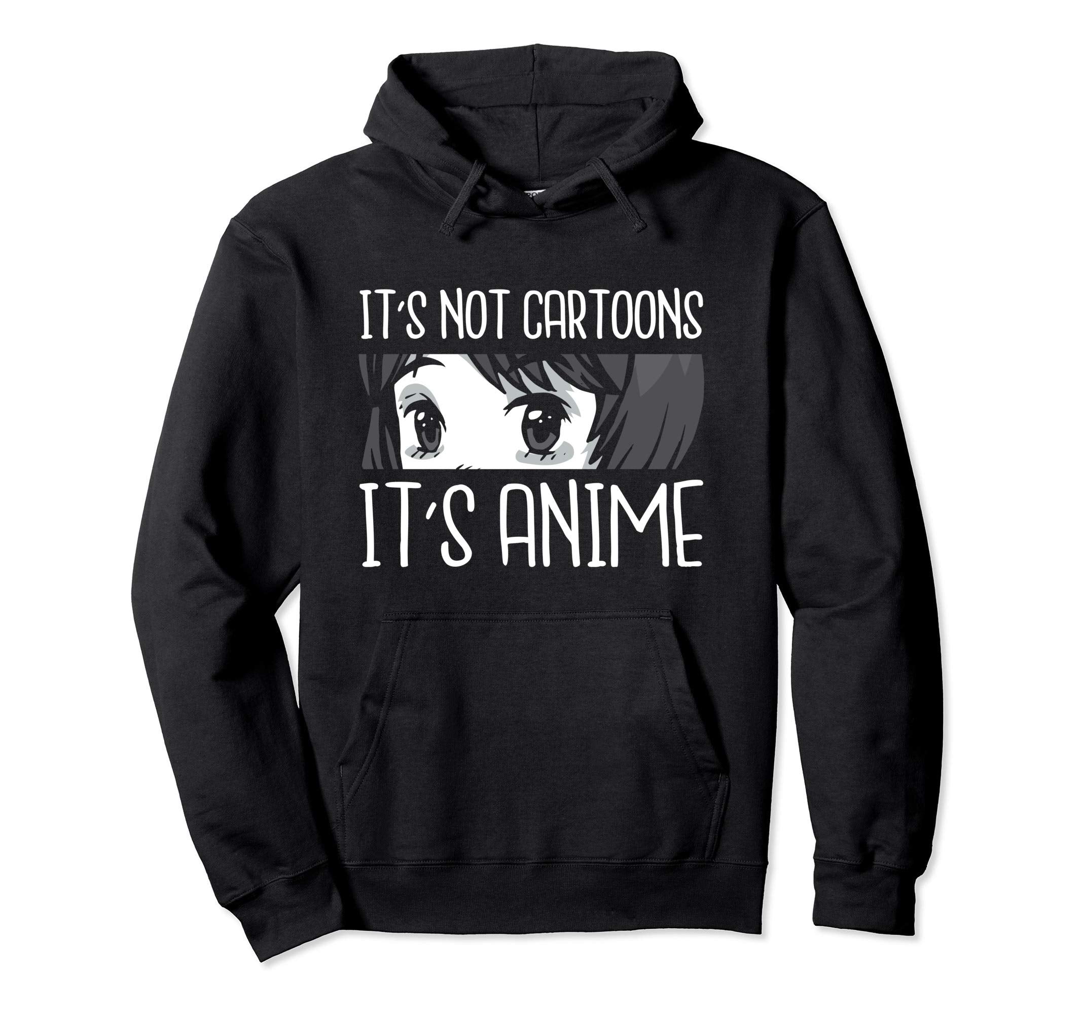 Its Not Cartoons Its Anime Japanese Manga Hoodie - Minimalist Print Unisex