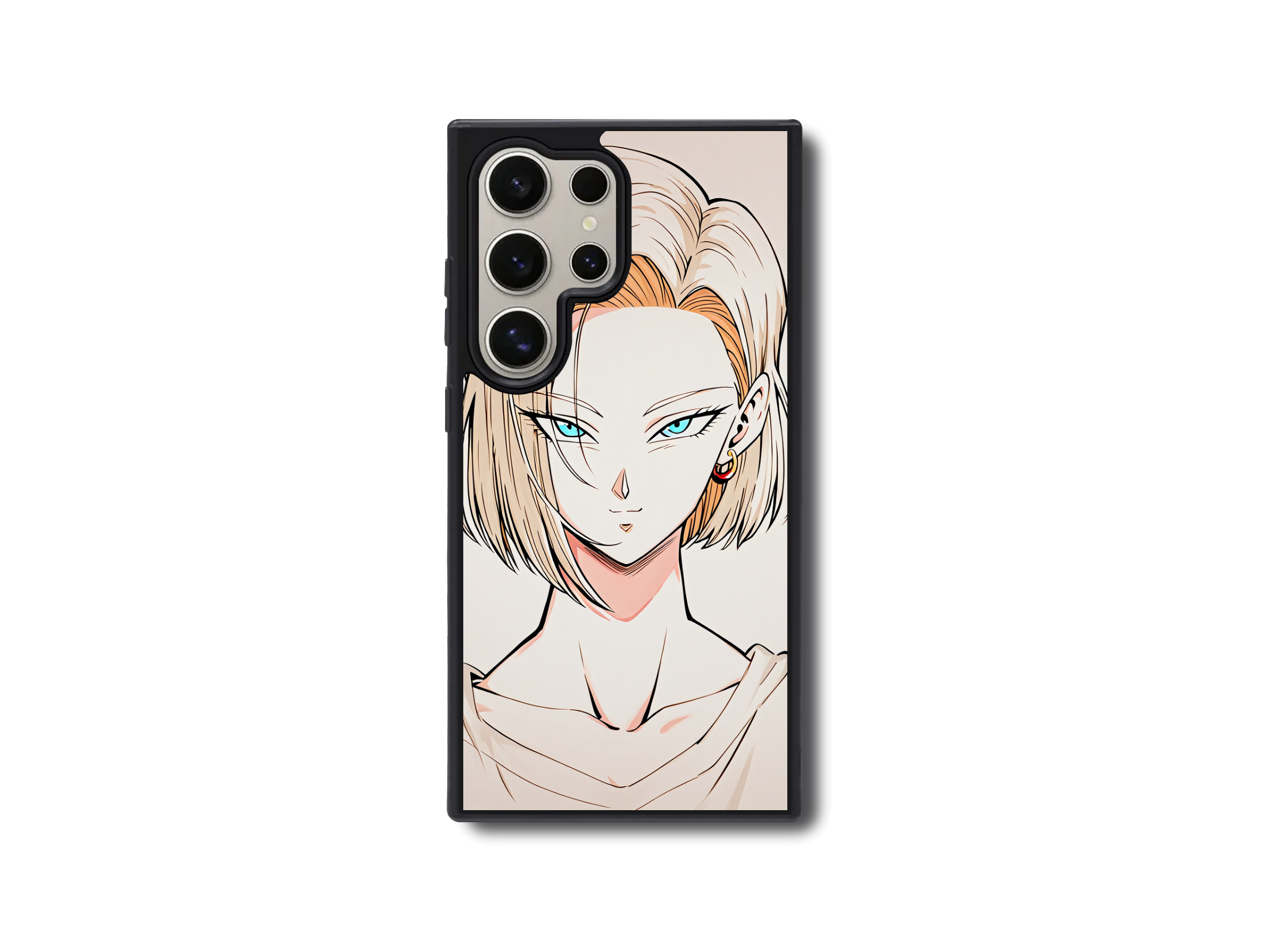 Blonde Cyber Warrior Anime Phone Case