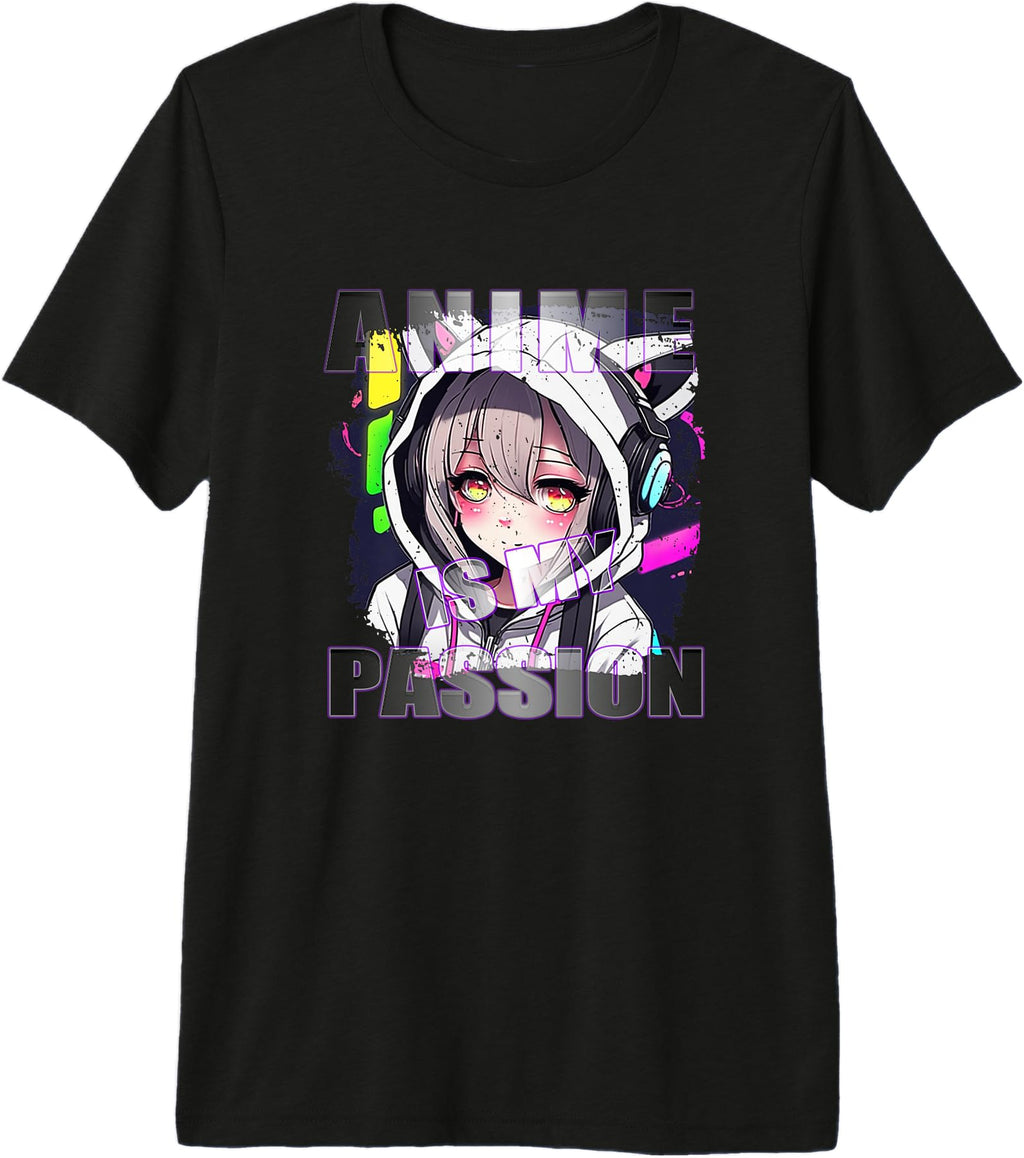 Original Anime Is My Passion Kawaii T-Shirt - Novelty Apparel for Adults