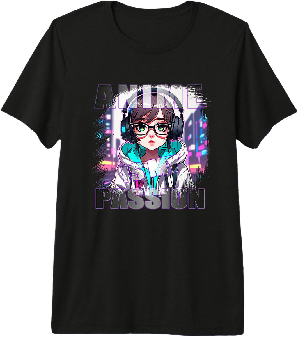 Anime Is My Passion Kawaii Chibi Hoodie - Casual Everyday Wear for Adults
