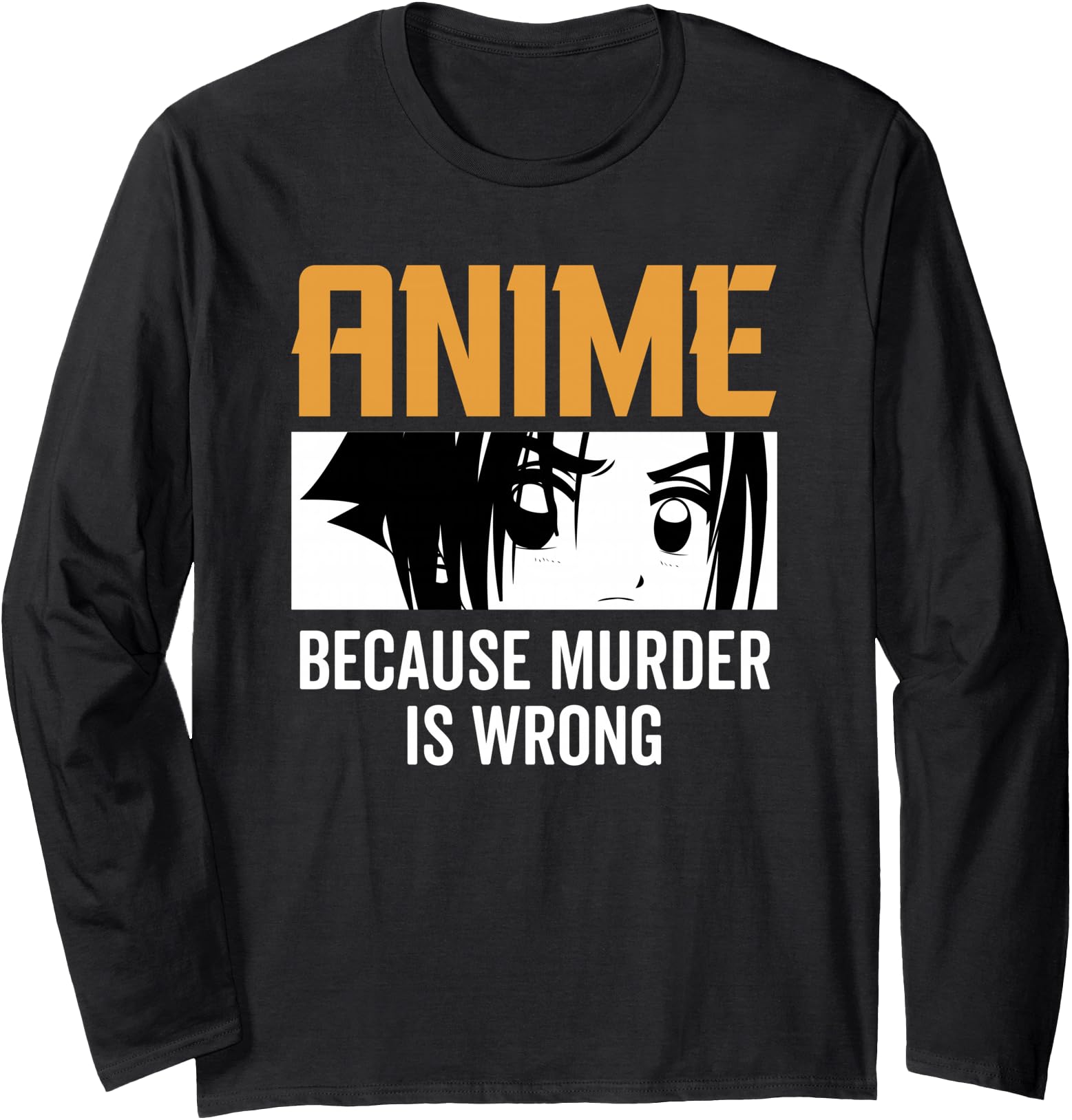 Original Anime Because Murder Is Wrong Hoodie - Graphic Print Men Women