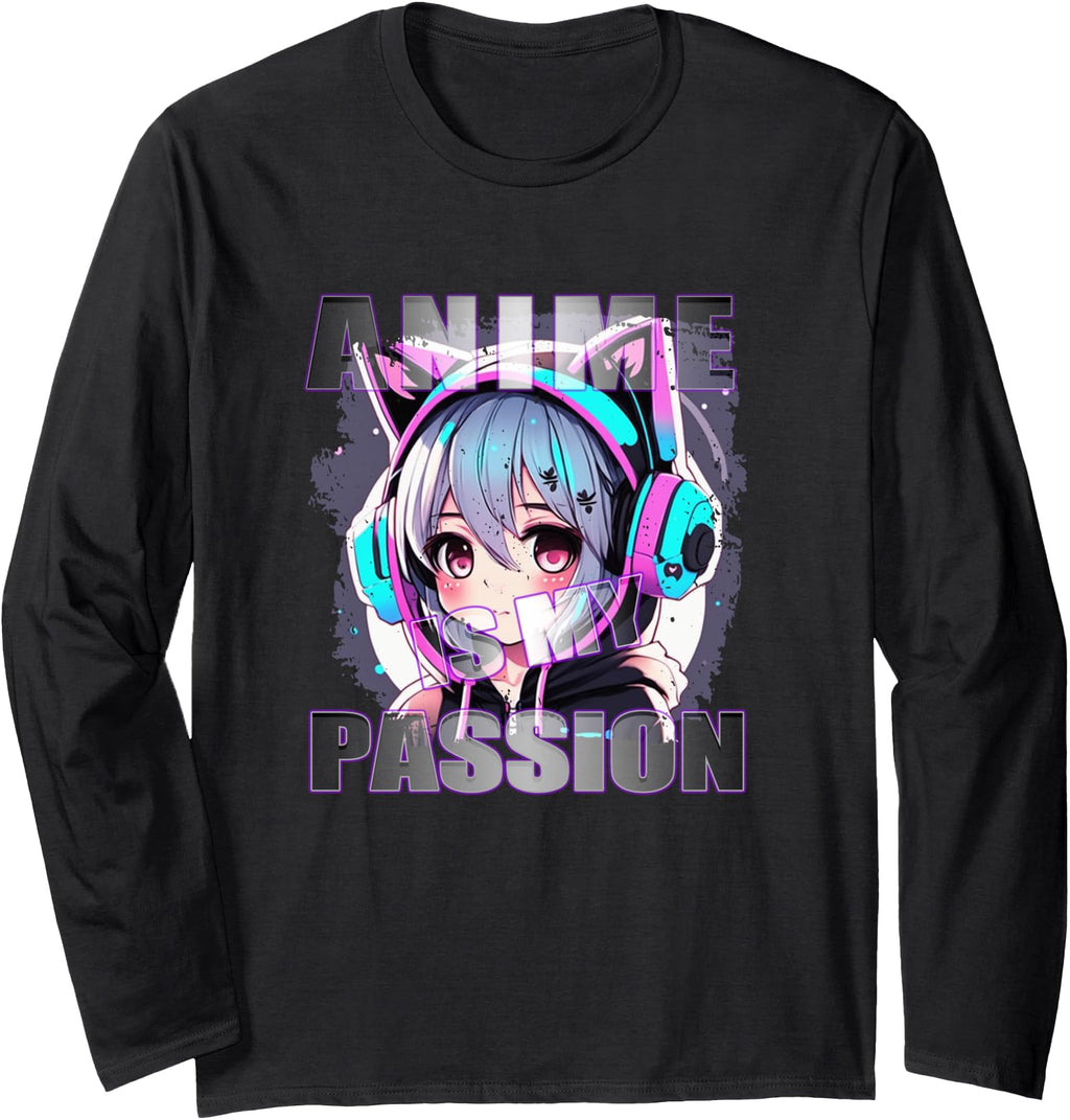 Anime Is My Passion Kawaii Chibi T-Shirt - Minimalist Print Men Women