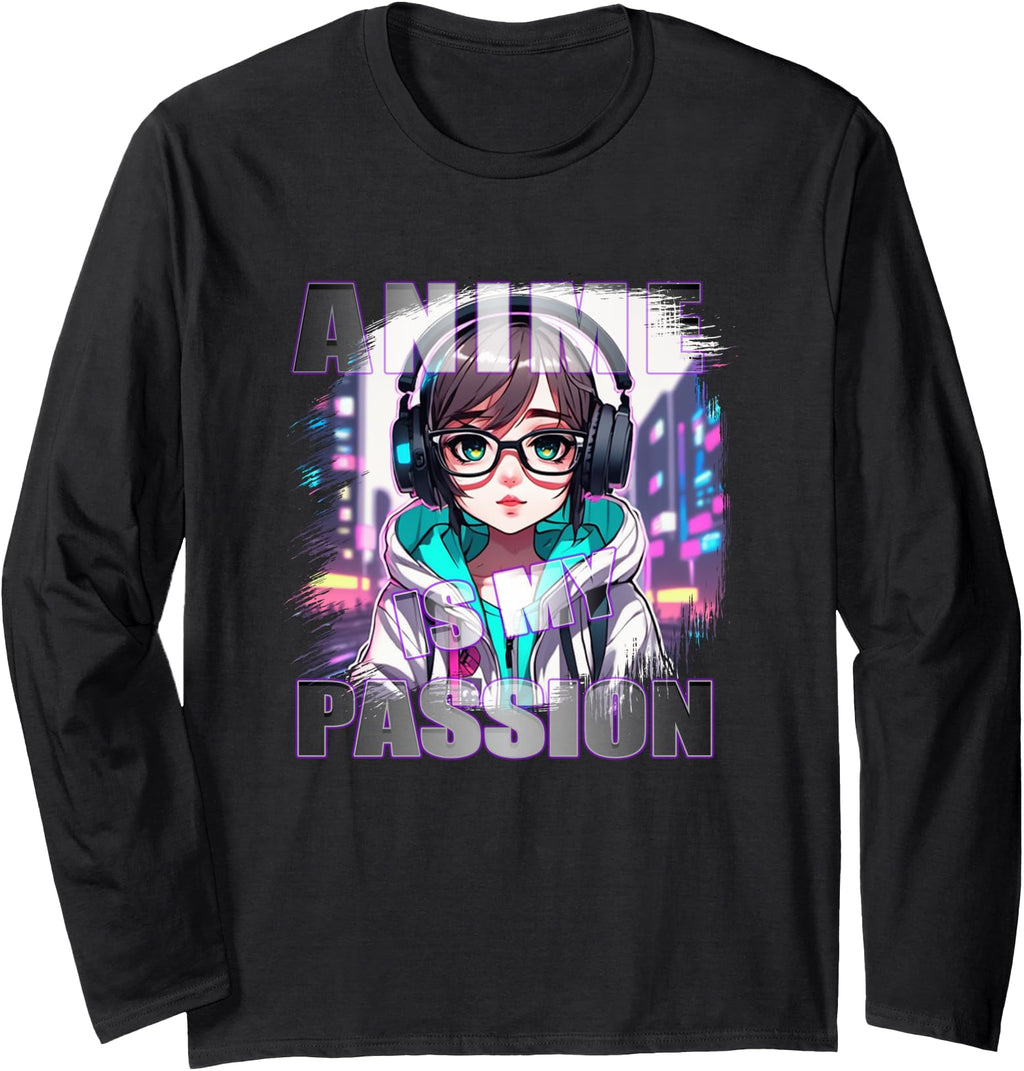 Handcrafted Anime Is My Passion Kawaii Hoodie - Fun Novelty Design Unisex