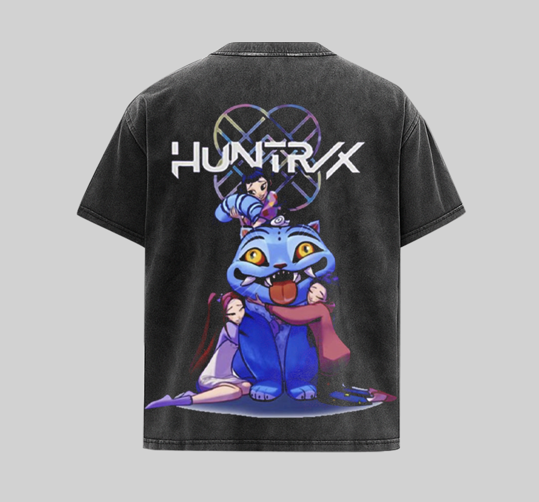 Blue Tiger and Bird Huntrix KPop Demon Hunter VRS Shirt [KPX]