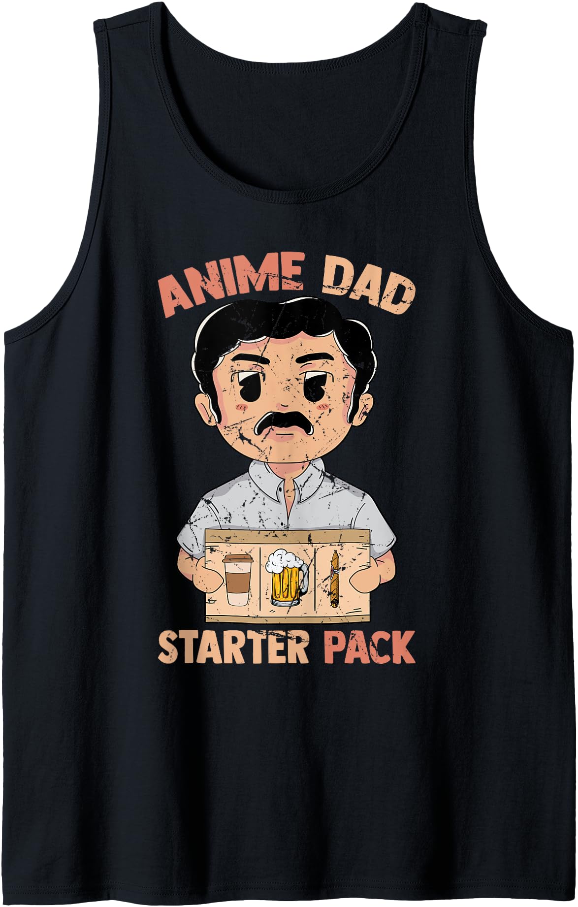 Authentic Anime Dad Starter Pack Sweatshirt - Aesthetic Graphic Unisex