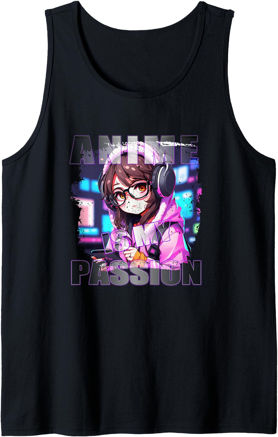Anime Is My Passion Kawaii Chibi T-Shirt - Trendy Graphic for Adults