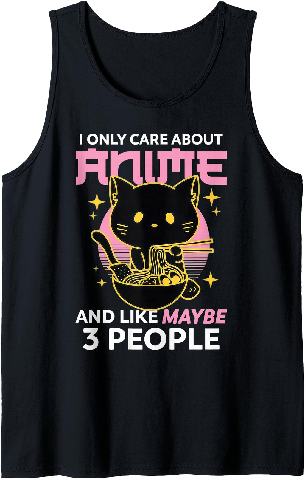 Handcrafted I Only Care About Anime And Hoodie - Graphic Print for Adults