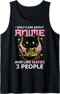 Handcrafted I Only Care About Anime And Hoodie - Graphic Print for Adults