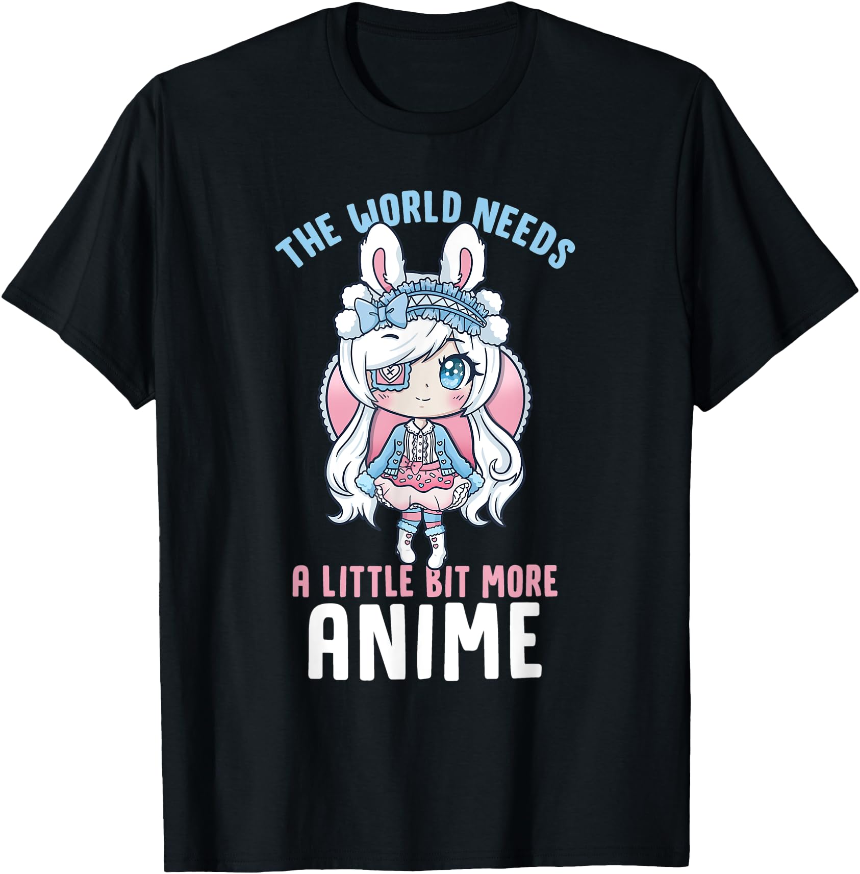 World Needs Little Bit More Anime I T-Shirt - Minimalist Print Men Women