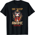 Exclusive Eat Sleep Anime Repeat I T-Shirt - Aesthetic Graphic Unisex