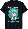 Authentic I Gave My Heart To Anime I Hoodie - Minimalist Print for Adults