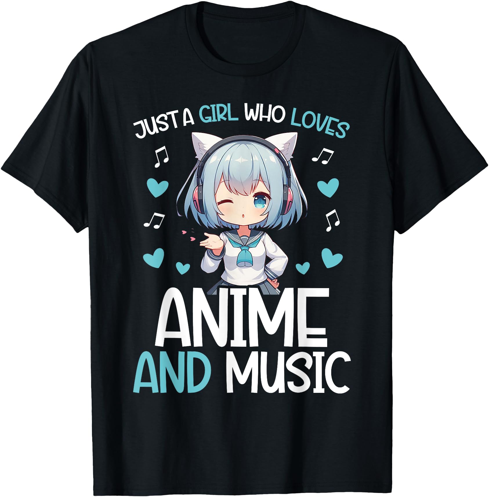 Authentic Just Who Loves Anime And T-Shirt - Fun Novelty Design Unisex