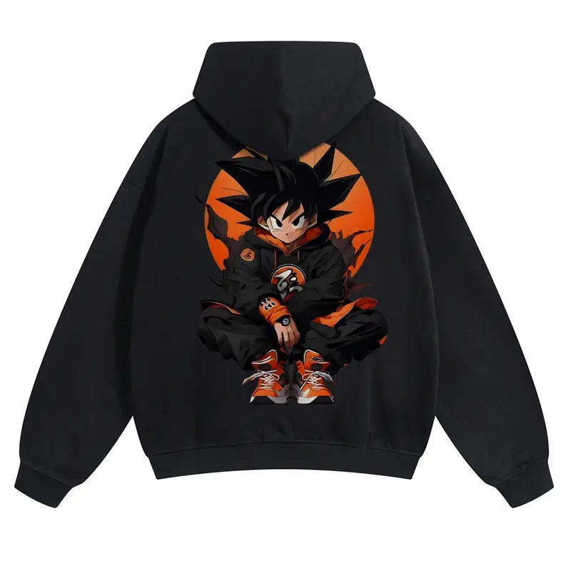 Dragon Ball DBZ Viral Anime Graphic Hoodie – Unisex 90s Retro Pullover