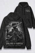 From the Abyss – Off-White Graphic Acid Wash Tee & Hoodie | Dark Streetwear