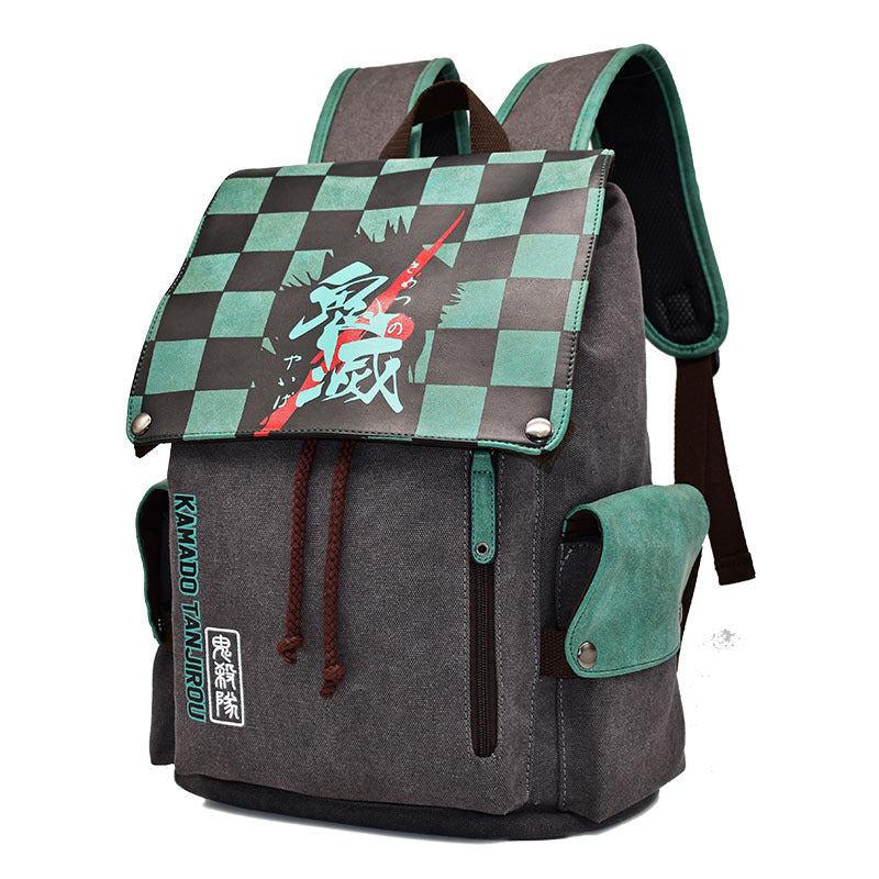 No Canvas Male Female Cartoon Anime Backpacks