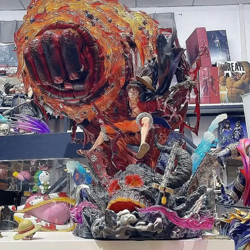 Luffy Gear 3 Figure: Red Roc LED Anime Statue