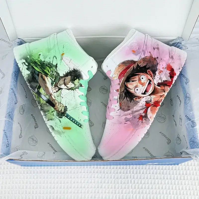 Roronoa Zoro Shoes: One Piece Low-Top Anime Sneakers