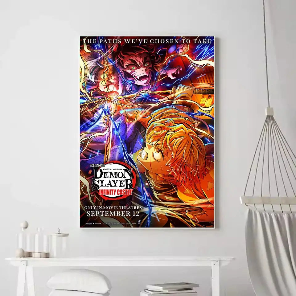 Demon Slayer Infinity Castle Poster: 2025 Anime Canvas Art