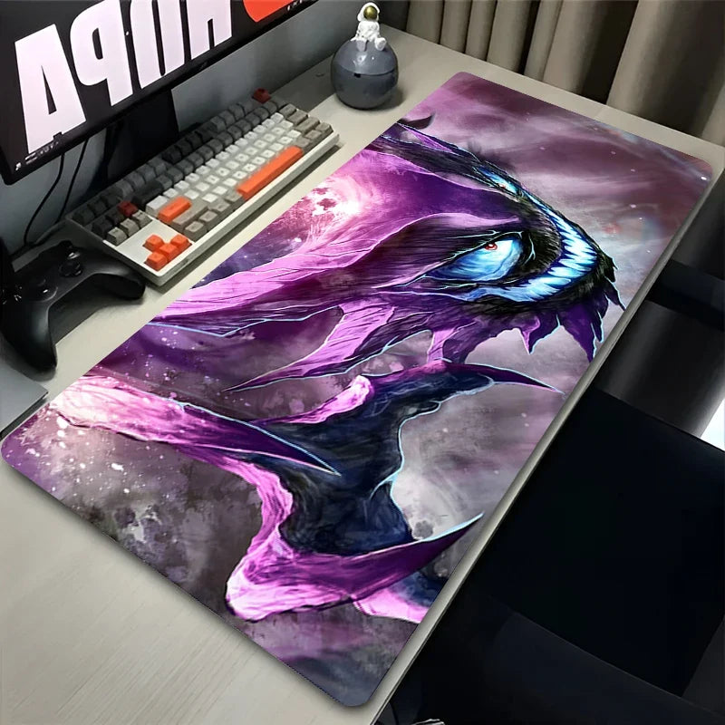 XXL Black Gaming Desk Mat – Anime Pokemon Gengar Mouse Pad for Laptop and PC