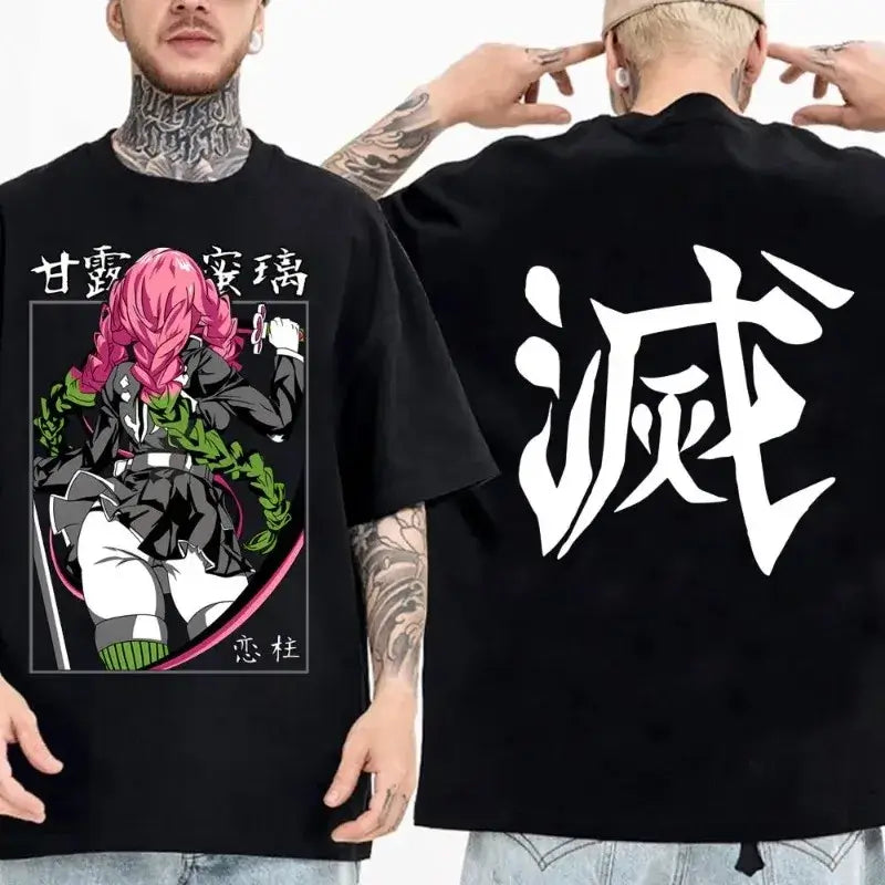 Demon Slayer Summer Parent-Child Cotton Tee | Anime Top
