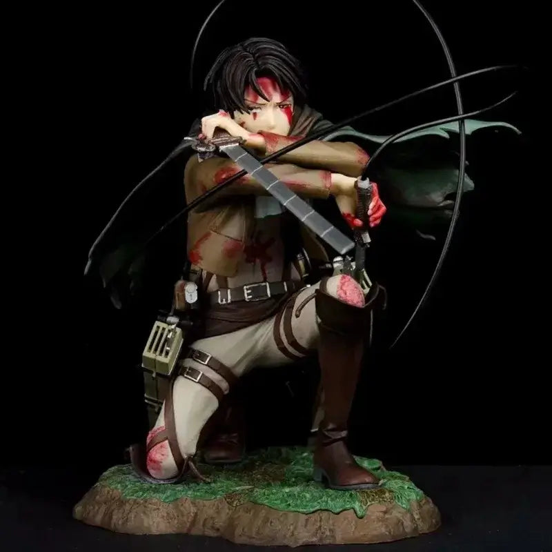 Levi Ackerman Battle Damage PVC Figure 18cm | Bandai