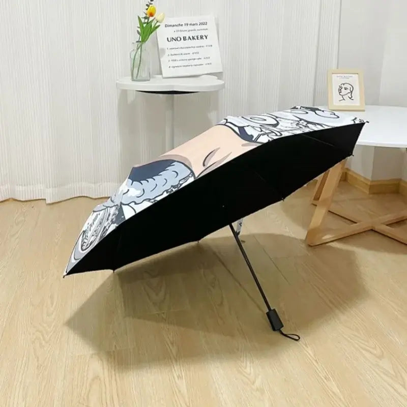 One Piece Nika Luffy Fold Umbrella Automatic Sunscreen