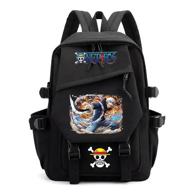 One Piece Backpack: Large Canvas Anime School Bag