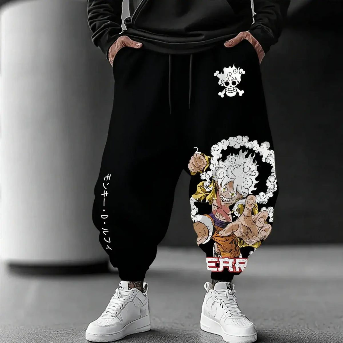 Luffy Gear 5 Pants: Sun God Nika Streetwear Joggers