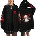 Bleach Kurosaki Ichigo Zip Up Hoodie Japan Anime Sweatshirt