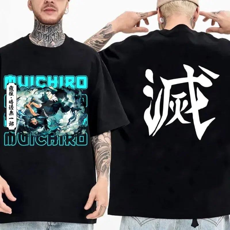 Demon Slayer Summer Parent-Child Cotton Tee | Anime Top