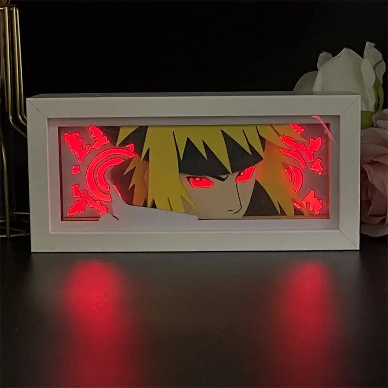 Naruto Uchiha Sasuke 3D Anime LED Light Box | Room Decor