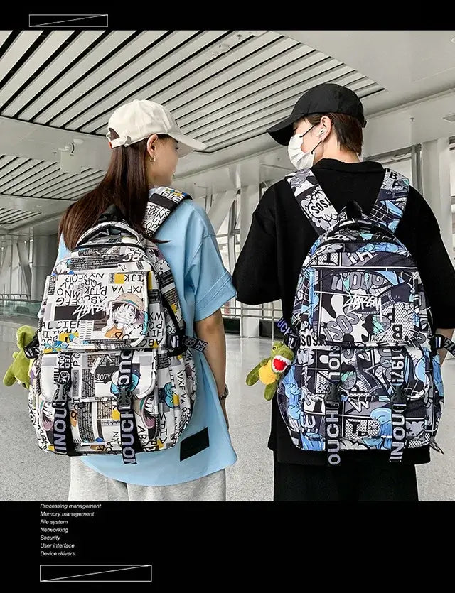 One Piece Luffy Backpack: High-Capacity Anime School Bag