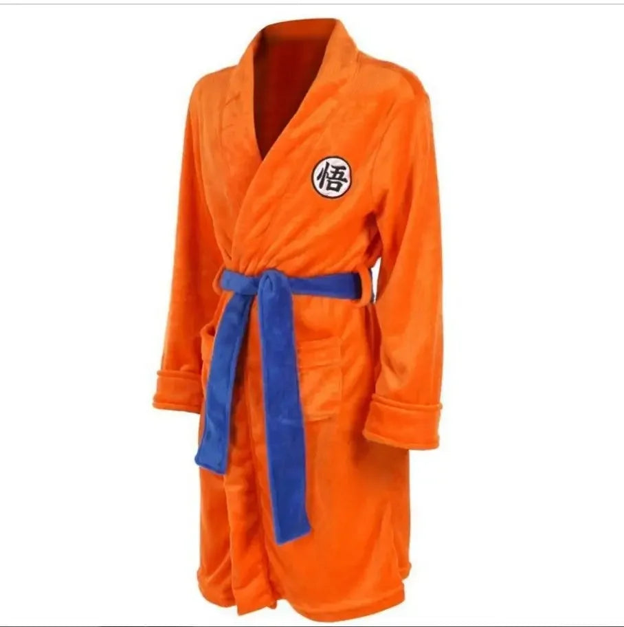 Dragon Ball Goku Flannel Anime Cosplay Bathrobe | Pajamas