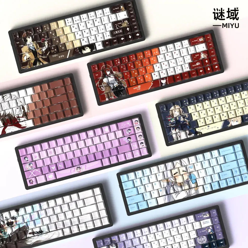 Miyu 129-Key OEM PBT Translucent Keycaps | Custom Mech