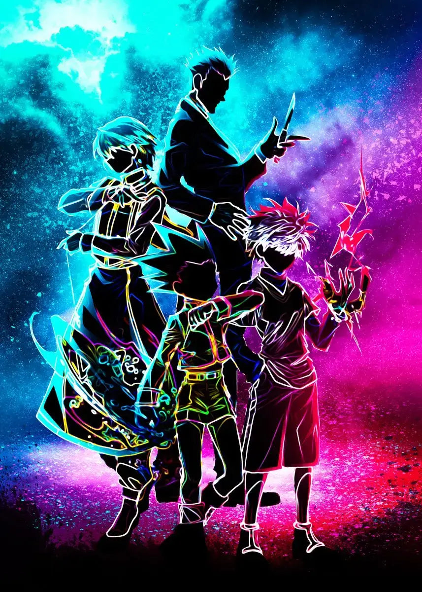 Hunter x Hunter Anime Poster: Retro Canvas Wall Art Decor